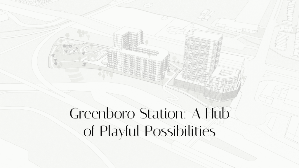 Arial view of proposed greenboro site