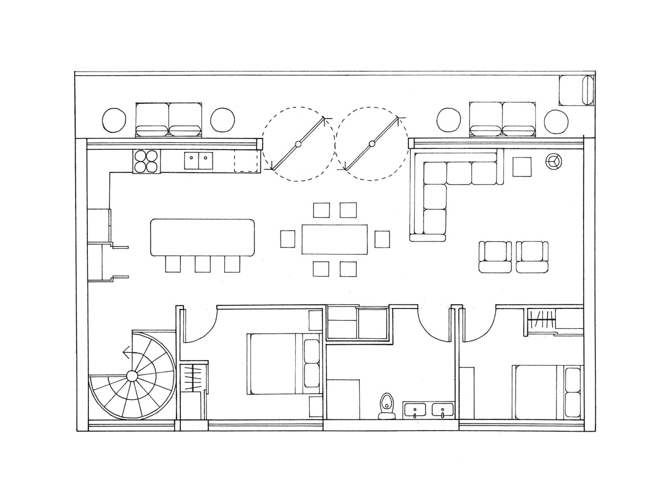 Upstairs Floor Plan of the Art House